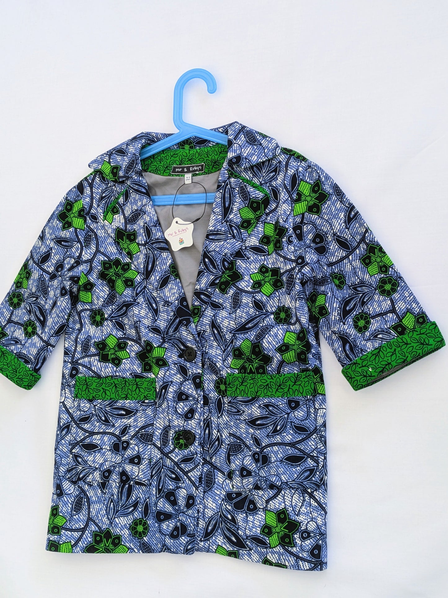 Girls' Printed Contrast Lined Jacket (10-14yrs)